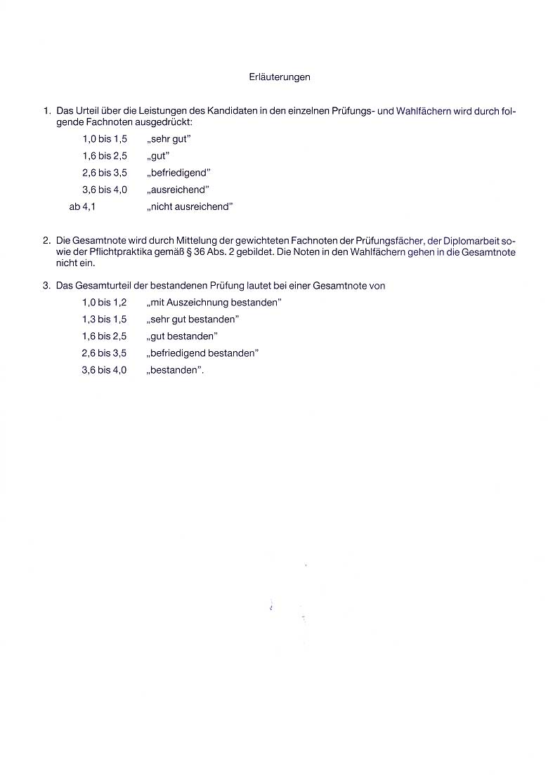 Zeugnis �ber die Diplom-Hauptpr�fung f�r Elektroingenieure der TU M�nchen (Seite 4)